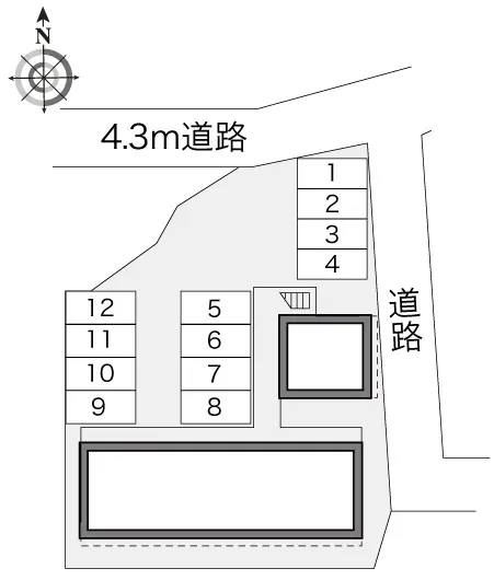 徳島市国府町観音寺 月極駐車場